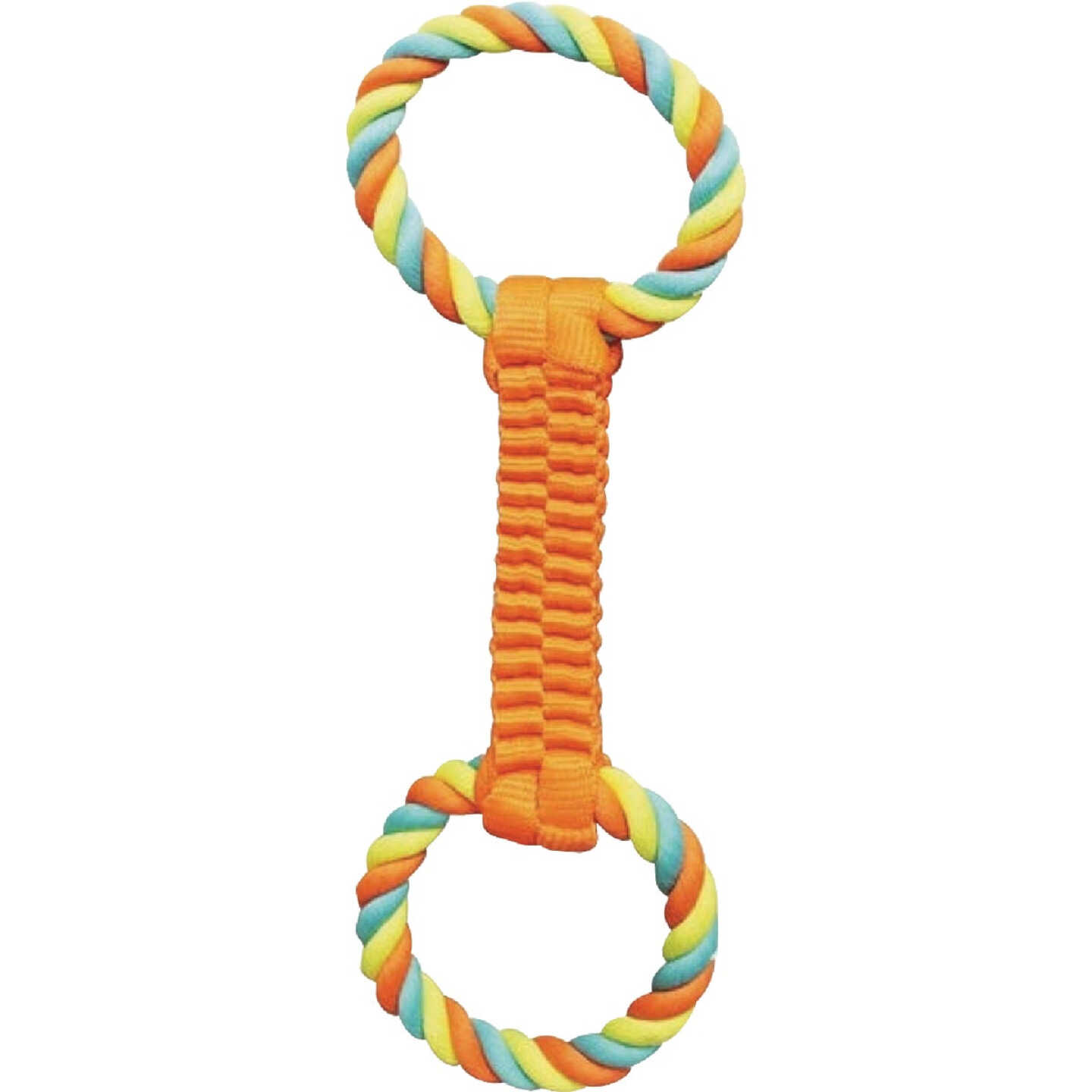 Boss Pet Chomper Ballistic Weave with Rope Tug Dog Toy Image 1
