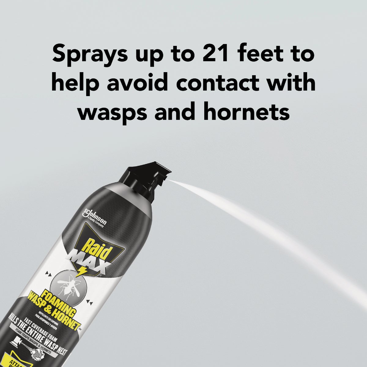 Raid Max 16.5 Oz. Foam Wasp & Hornet Killer Image 3