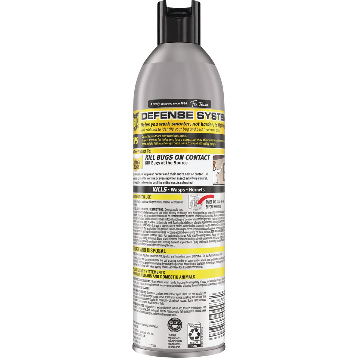 Raid Max 16.5 Oz. Foam Wasp & Hornet Killer Image 6