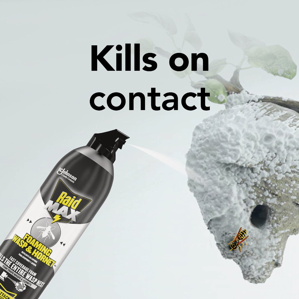 Raid Max 16.5 Oz. Foam Wasp & Hornet Killer Image 4