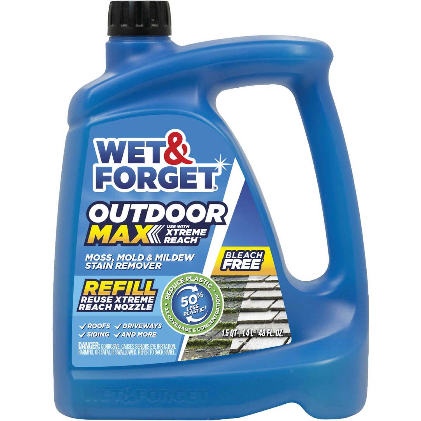 Wet & Forget 48 Oz. Hose End Refill Concentrate Moss, Mold, Mildew, & Algae Stain Remover Image 1