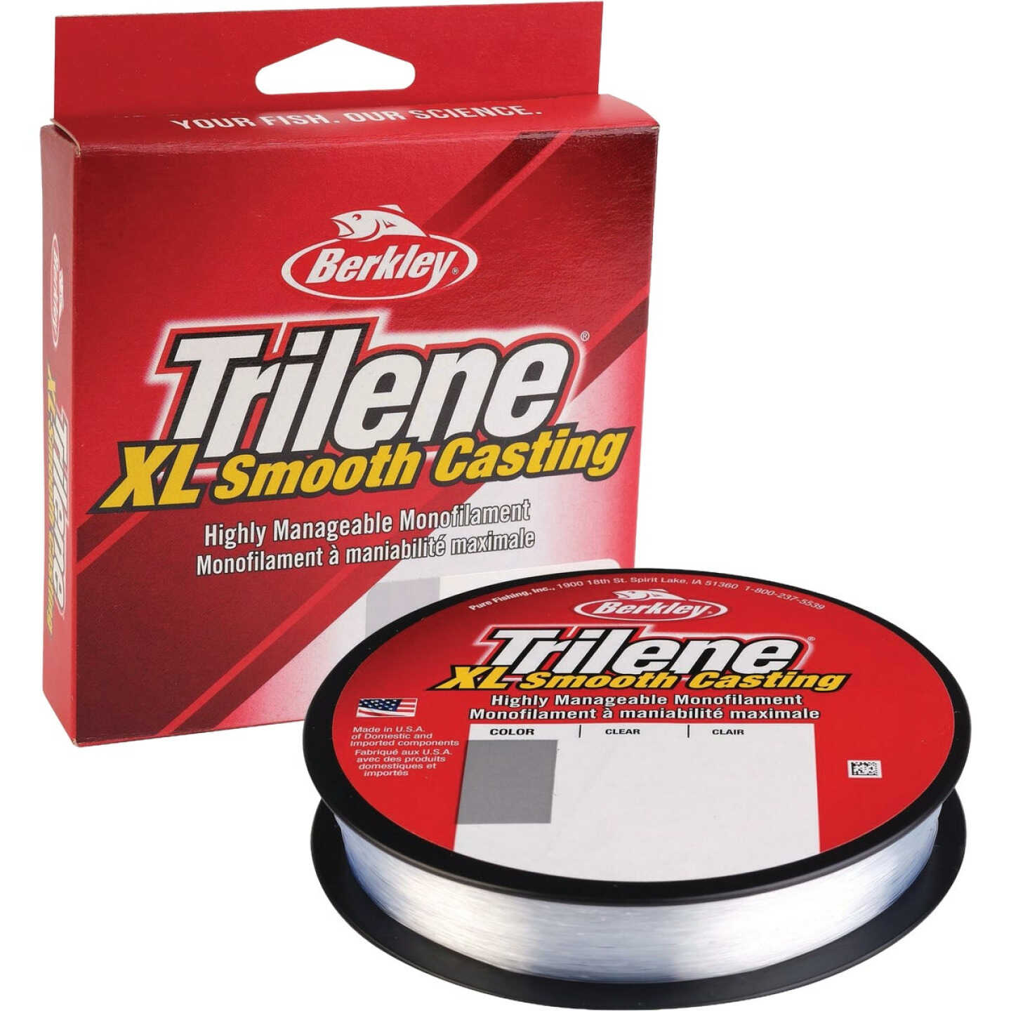 Berkley Trilene XL 6 Lb. 330 Yd. Clear Monofilament Fishing Line Image 1
