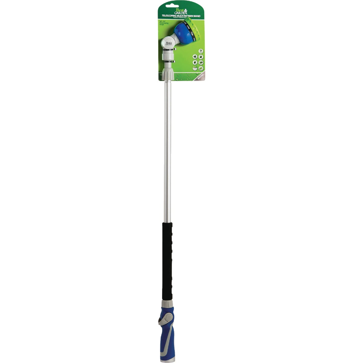 Best Garden 34 In. to 55 In. 9-Pattern Telescoping Water Wand, Blue & Gray Image 2