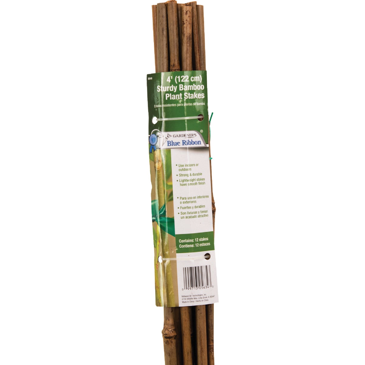 Gardener's Blue Ribbon 4 Ft. Bamboo Plant Stake (12-Pack)