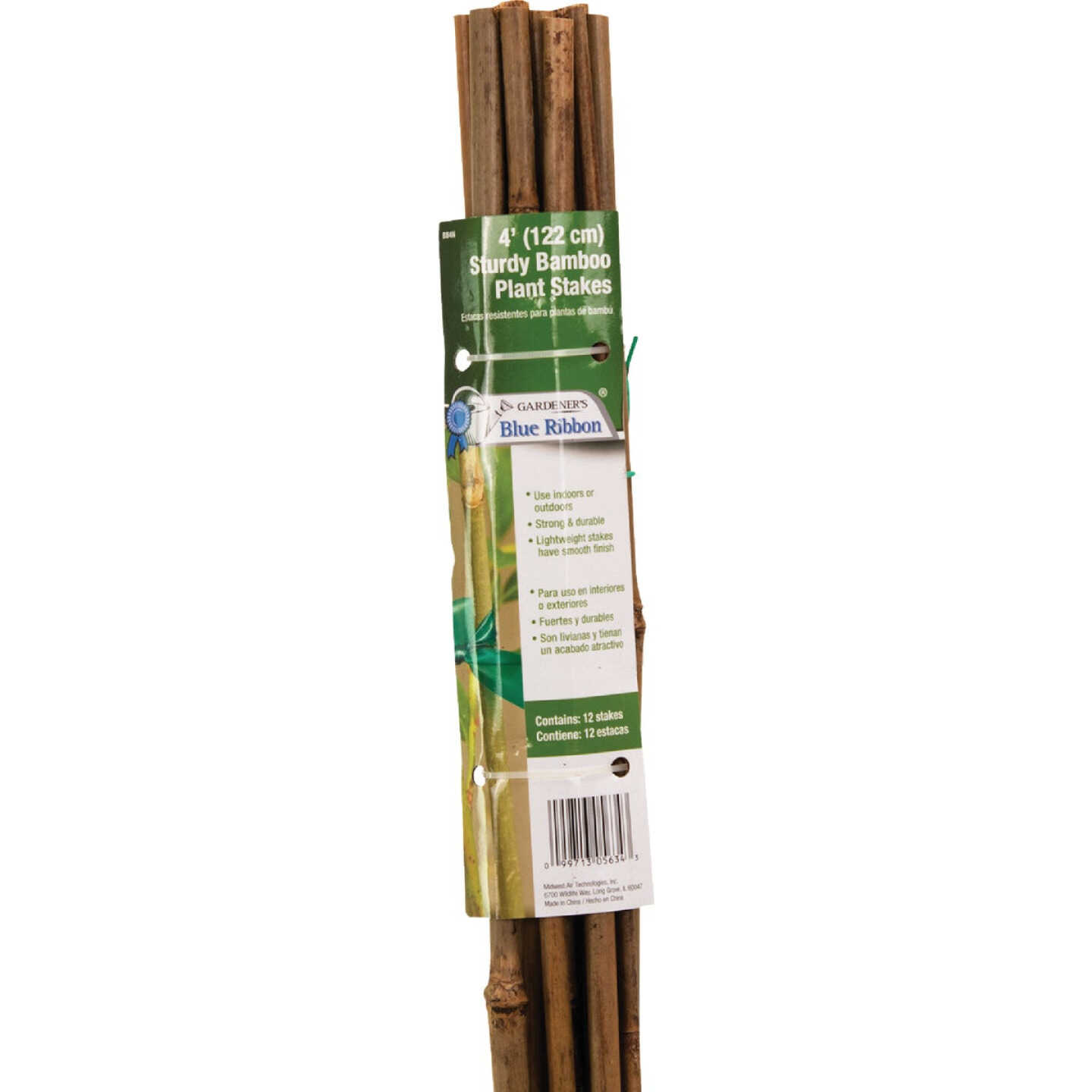 Gardener's Blue Ribbon 4 Ft. Bamboo Plant Stake (12-Pack) Image 1