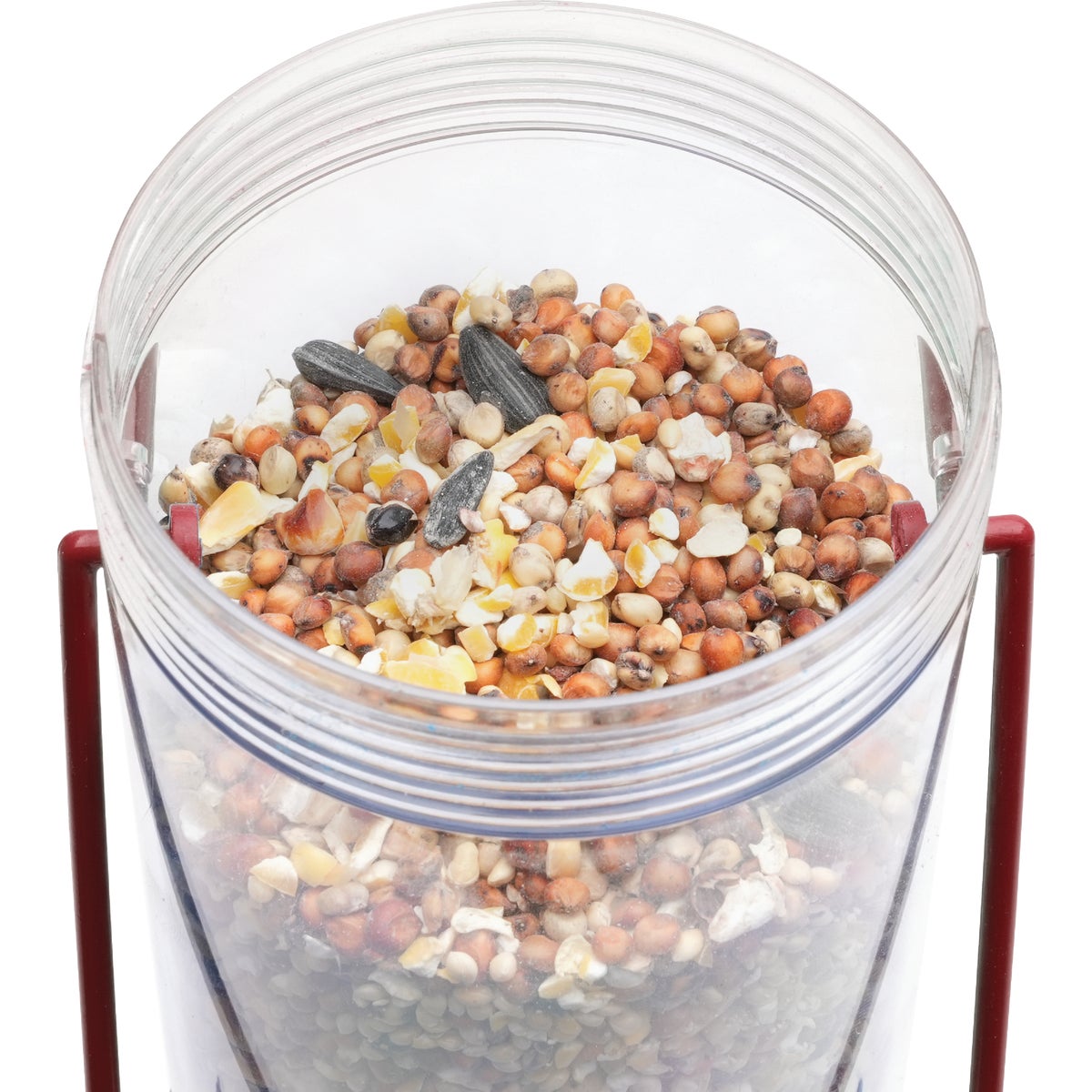 Perky-Pet Red 2-In-1 Tube Bird Feeder Image 4