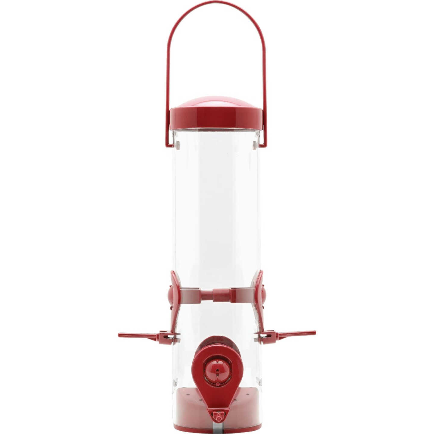 Perky-Pet Red 2-In-1 Tube Bird Feeder Image 1