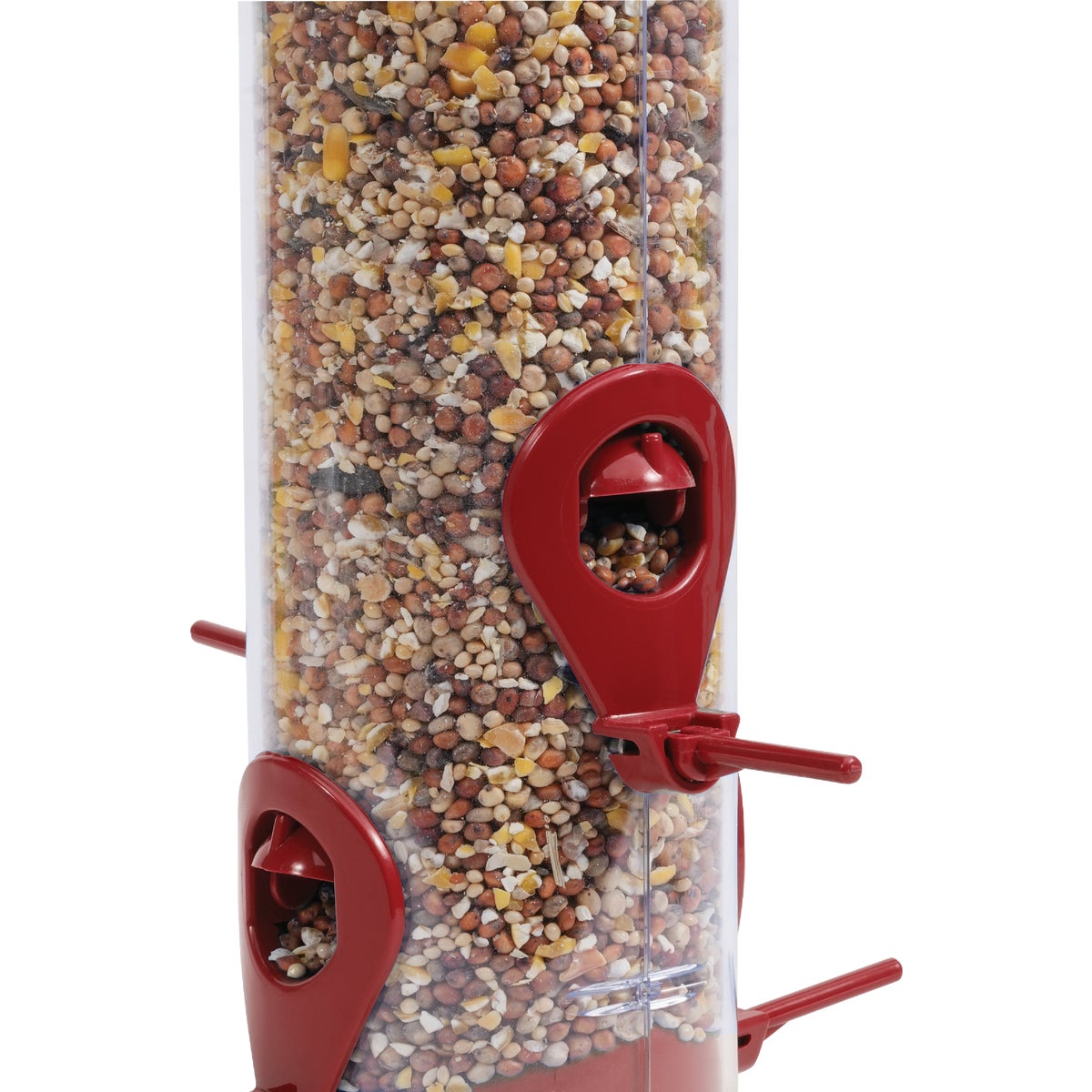 Perky-Pet Red 2-In-1 Tube Bird Feeder Image 5