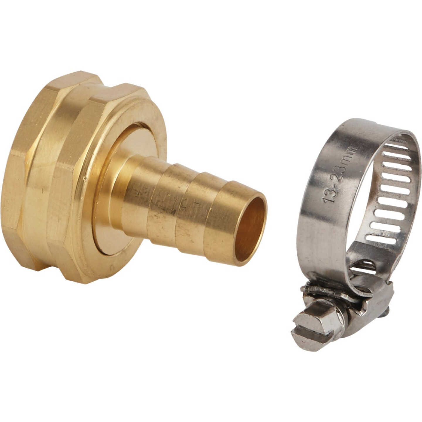 Best Garden 1/2 In. Female Brass Hose End Repair Hose Coupling Image 1