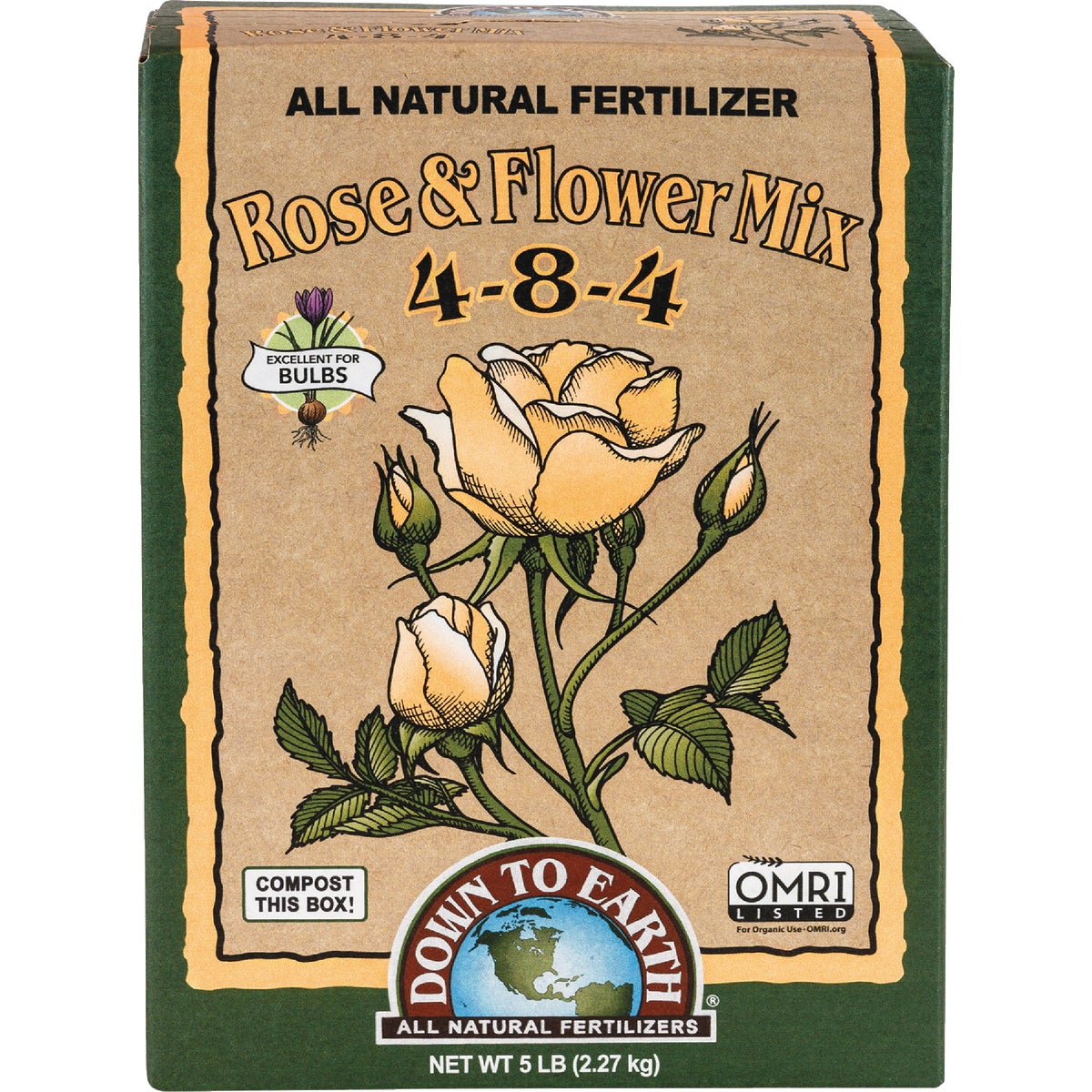 Down To Earth 1 Lb. 4-8-4  Rose & Flower Mix