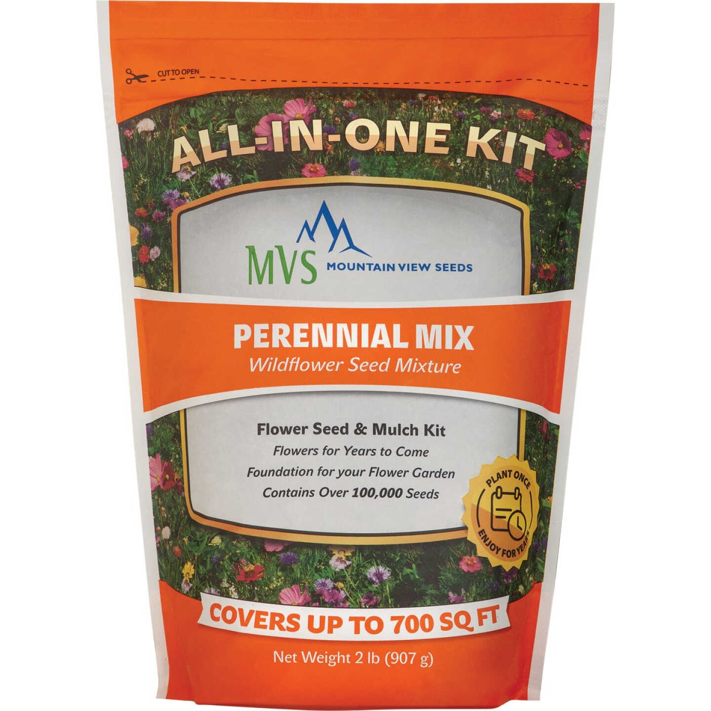 Mountain View Seeds 2 Lb. 700 Sq. Ft. Coverage Perennial Wildflower Seed Mix Image 1