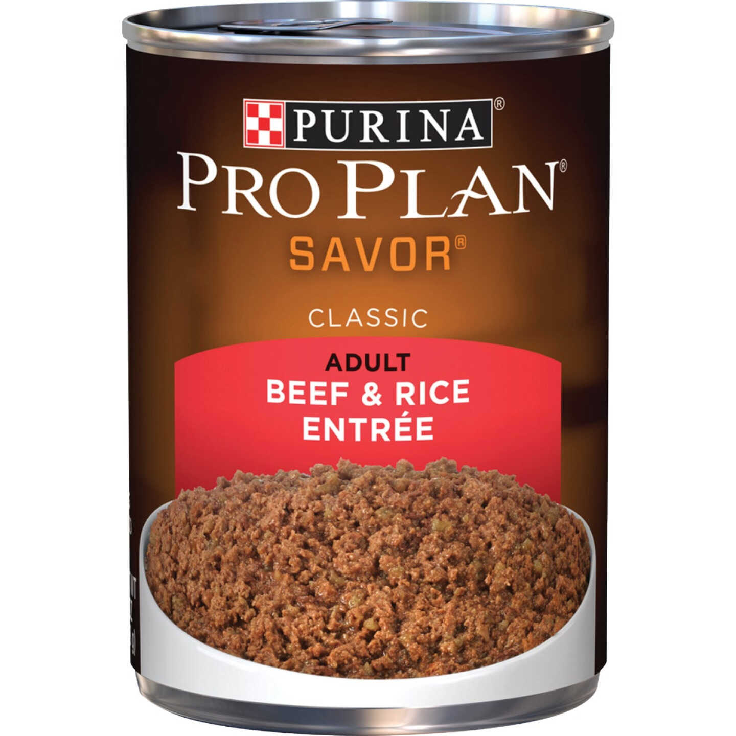 Purina Pro Plan Savor Beef & Rice Adult Wet Dog Food, 13 Oz. Image 1