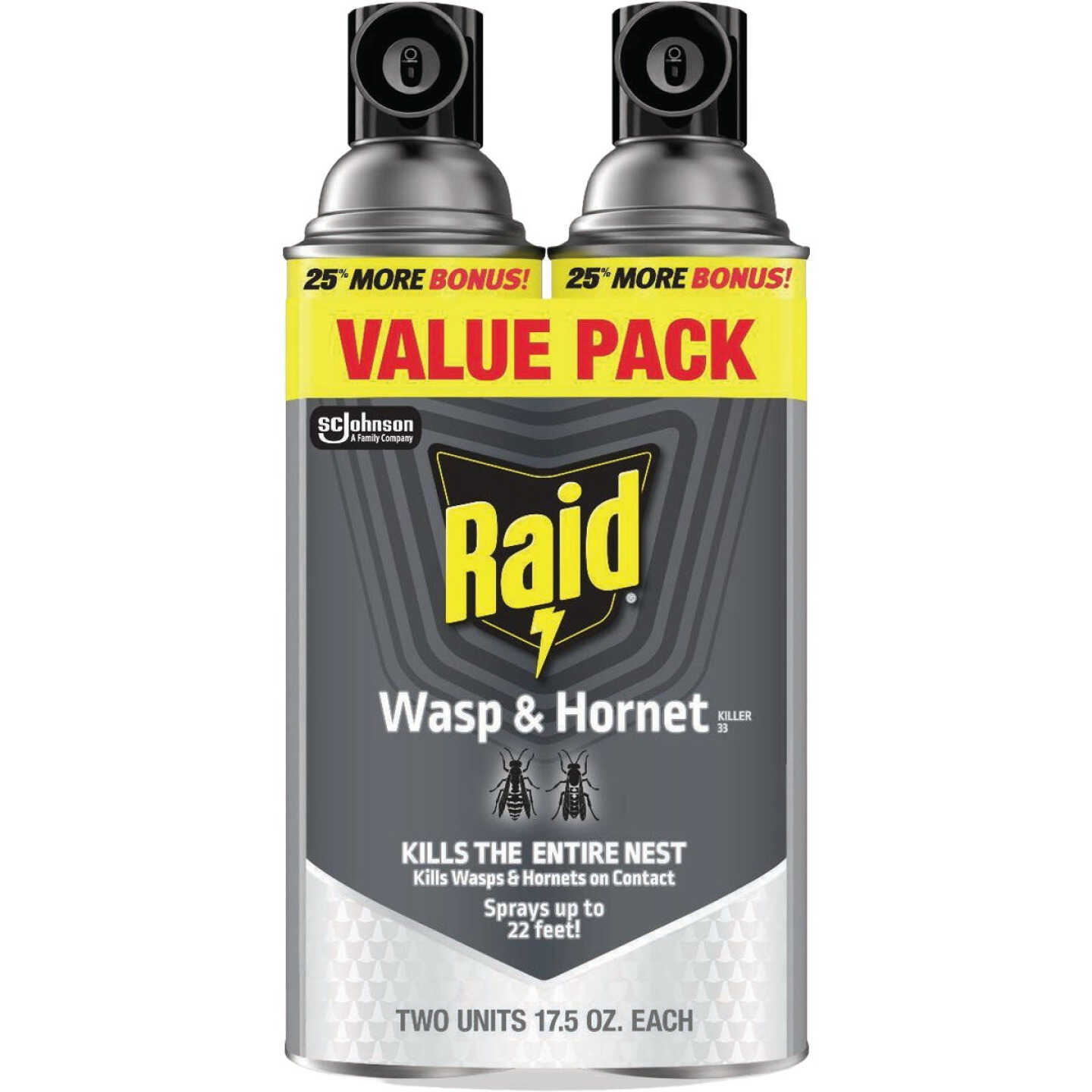 Raid 17.5 Oz. Aerosol Spray Wasp & Hornet Killer (2-Pack) Image 1