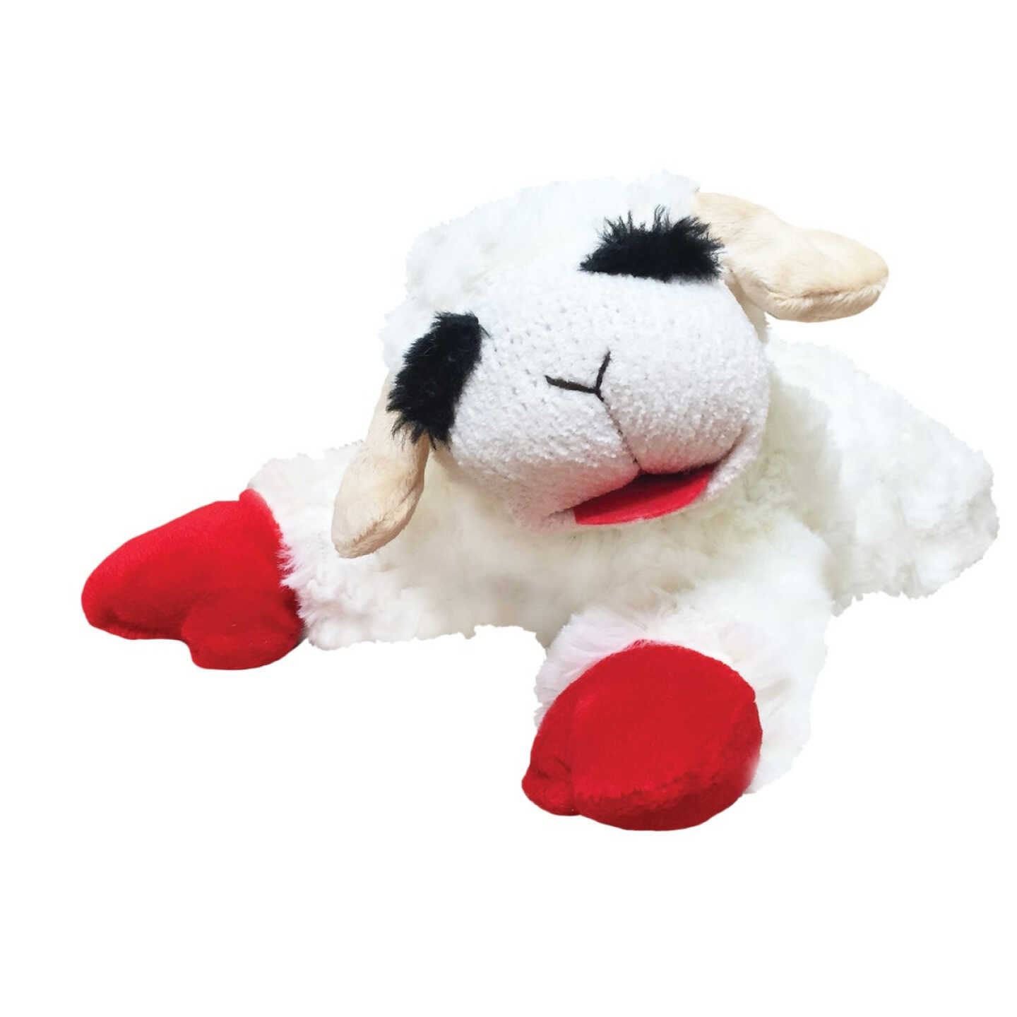Multipet 10.5 In. Plush Lamb Chop Dog Toy Image 1