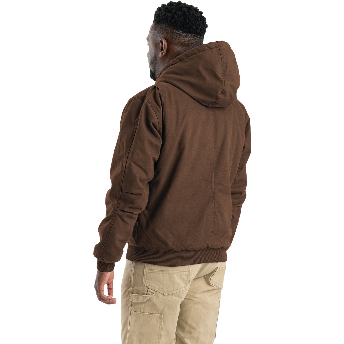 Berne Heartland Men's Large Bark Hooded Work Jacket Image 5