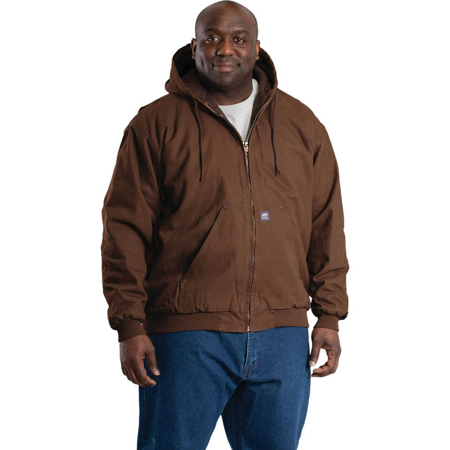 Berne Heartland Men's XL Bark Hooded Work Jacket Image 5