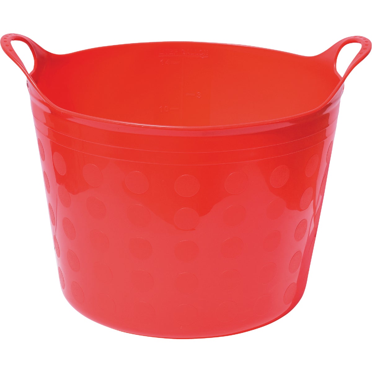 Tuff Stuff 4.2 Gal. Red Plastic Flex Tub