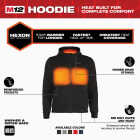 Milwaukee M12 Men's Large Black Full-Zip Heated Hoodie Image 4