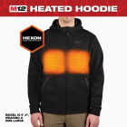 Milwaukee M12 Men's Large Black Full-Zip Heated Hoodie Image 3