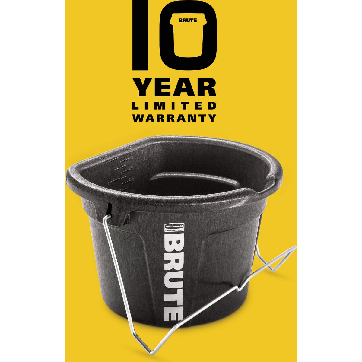 Rubbermaid Commercial Brute 5 Gal. 3-in-1 Flat Back Bucket Image 2