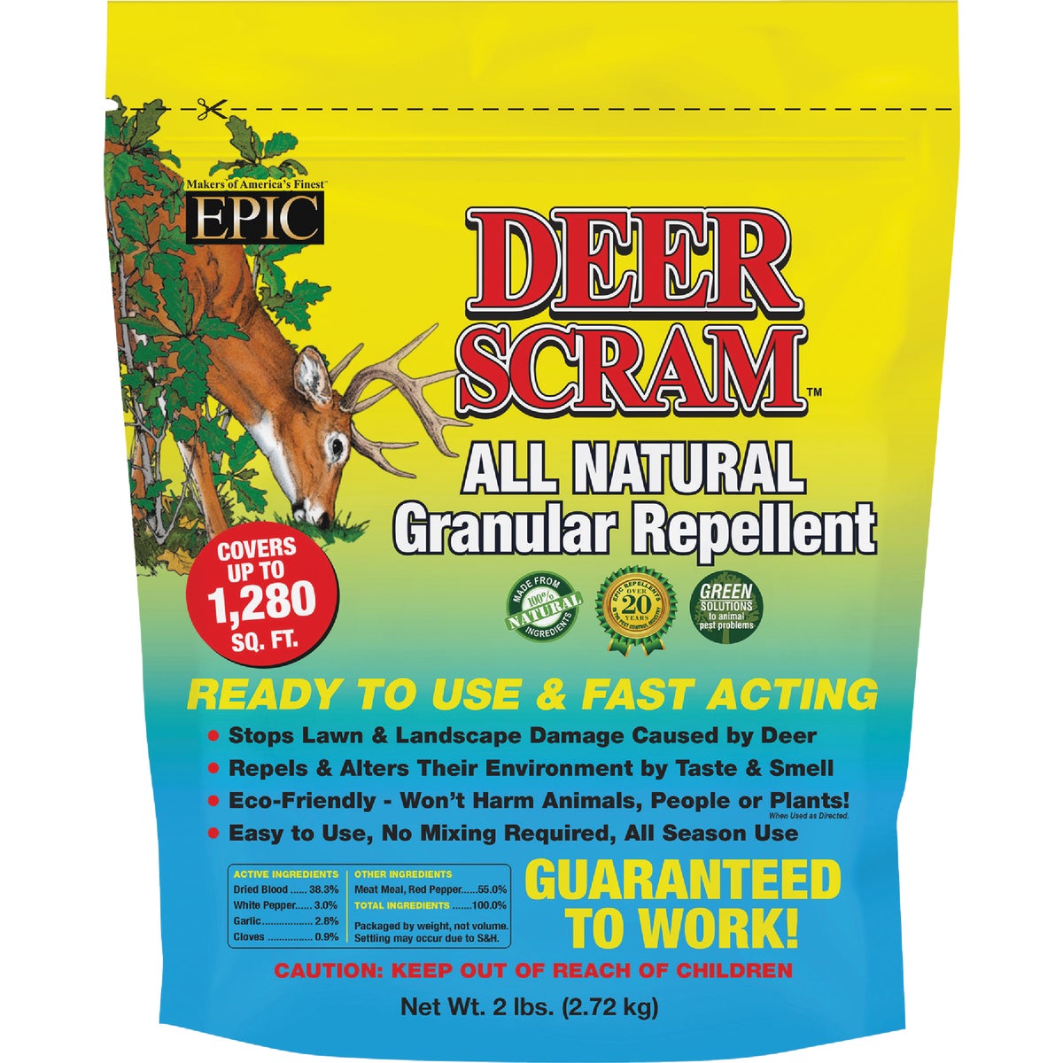 Deer Scram 2 Lb. Granular Organic Deer Repellent