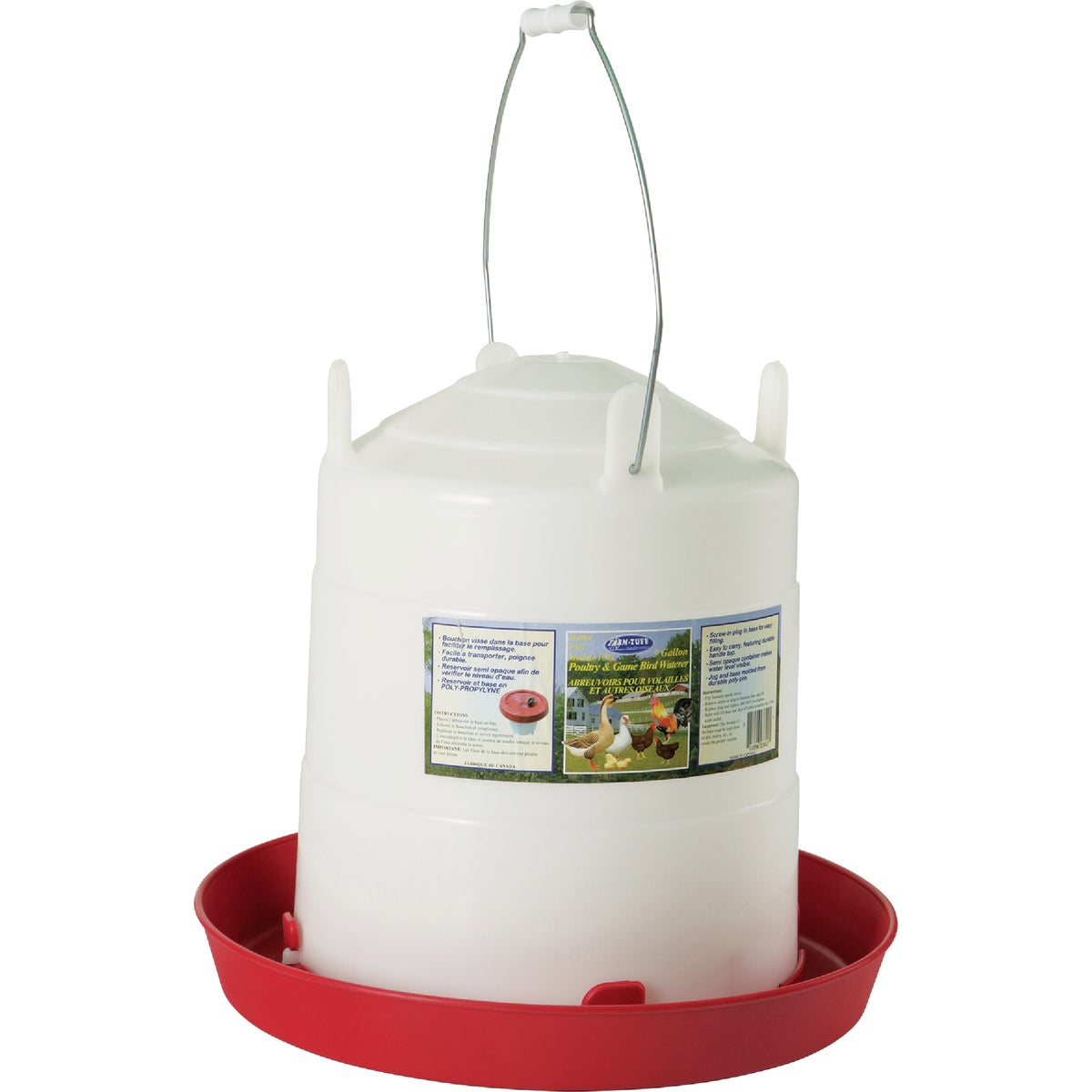 Farm-Tuff 3 Gal. Poly Bottom Fill Poultry Fountain Image 3