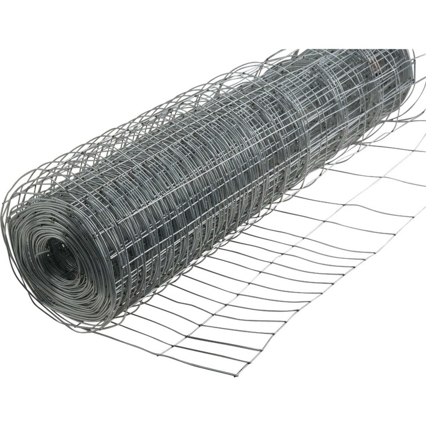 Rabbit Guard 28 In. H. x 50 Ft. L. Galvanized Wire Garden Fence, Silver Image 1