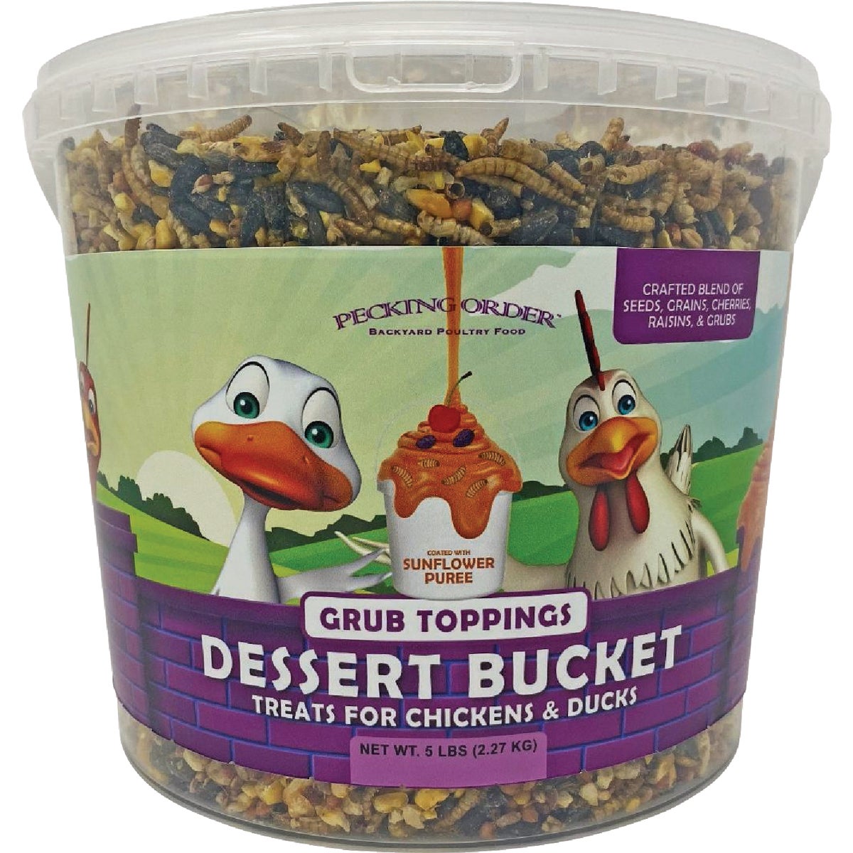 Pecking Order 5 Lb. Grub Toppings Dessert Bucket
