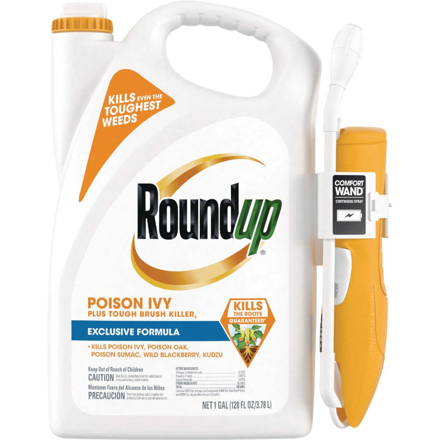 Roundup 1 Gal. Exclusive Formula Poison Ivy Plus Tough Brush Killer with Comfort Wand Image 1