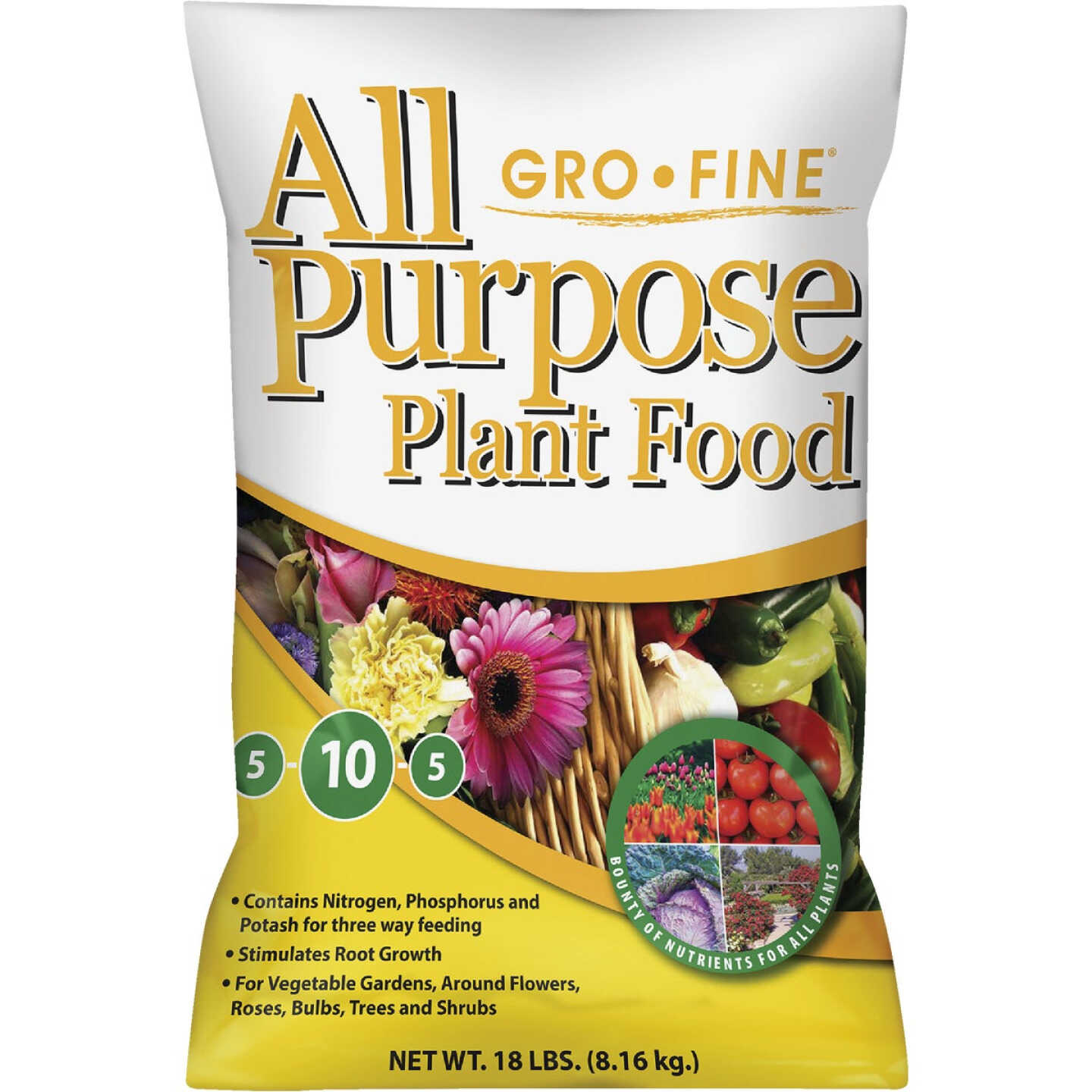 Gro-Fine 18 Lb. 5-10-5 All Purpose Dry Plant Food Image 1