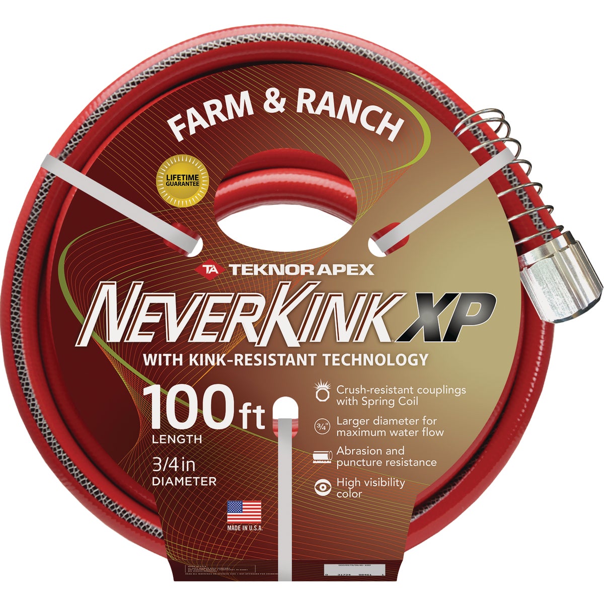 Teknor Apex NeverKink XP 3/4 In. x 100 Ft. Farm & Ranch Hose