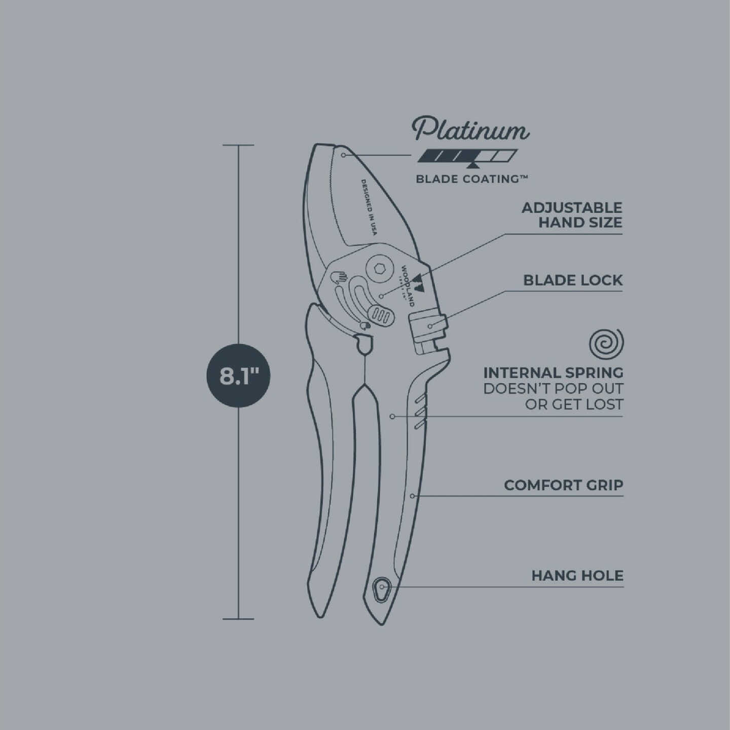 Woodland Heavy Duty Anvil Pruner Image 5