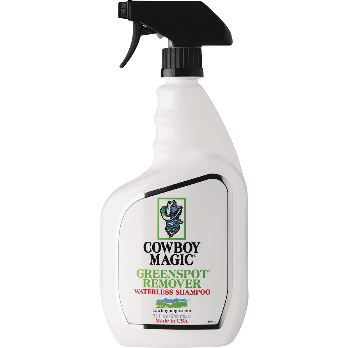 Cowboy Magic Greenspot Remover 32 Oz. Waterless Shampoo