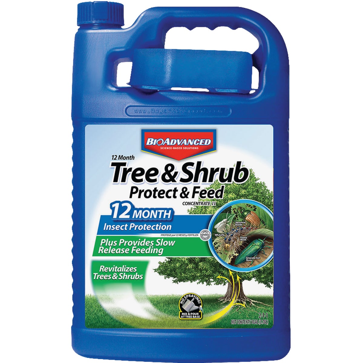 BioAdvanced 1 Gal. Concentrate Tree & Shrub Protect & Feed Insect Killer Image 1