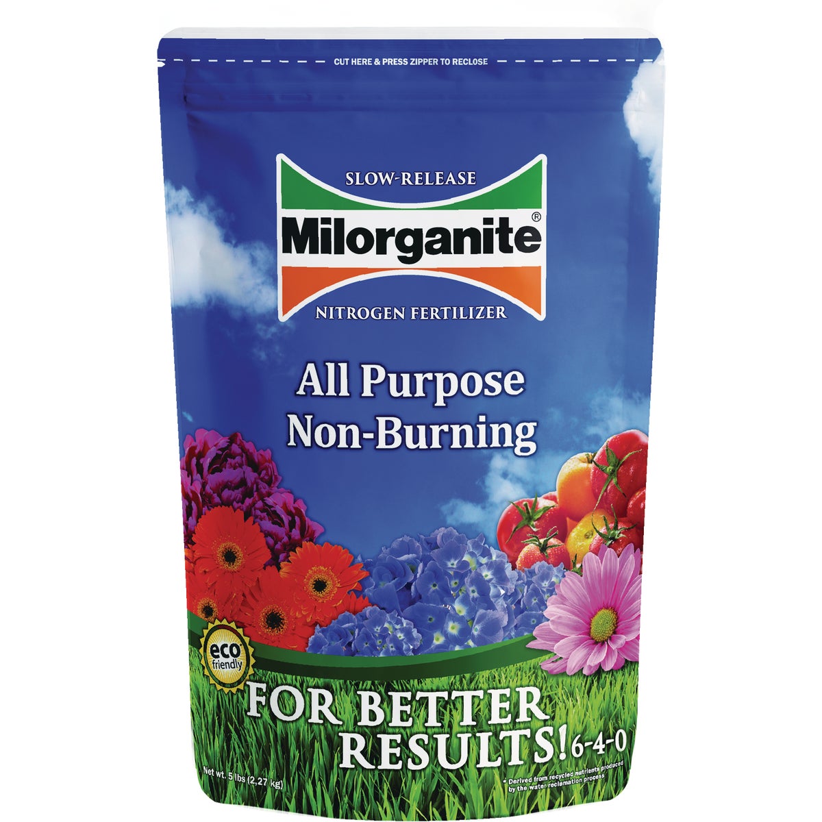 Milorganite 5 Lb. 6-4-0 Slow-Release Nitrogen Lawn Fertilizer Image 2