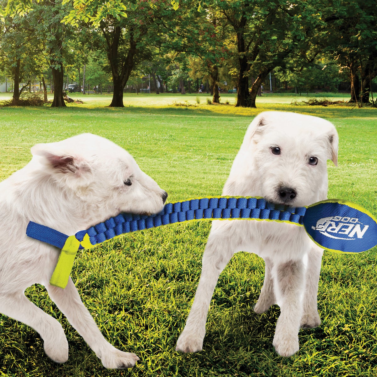 Nerf Dog 25 In. Nylon Squeak Vortex Chain Tug Image 4