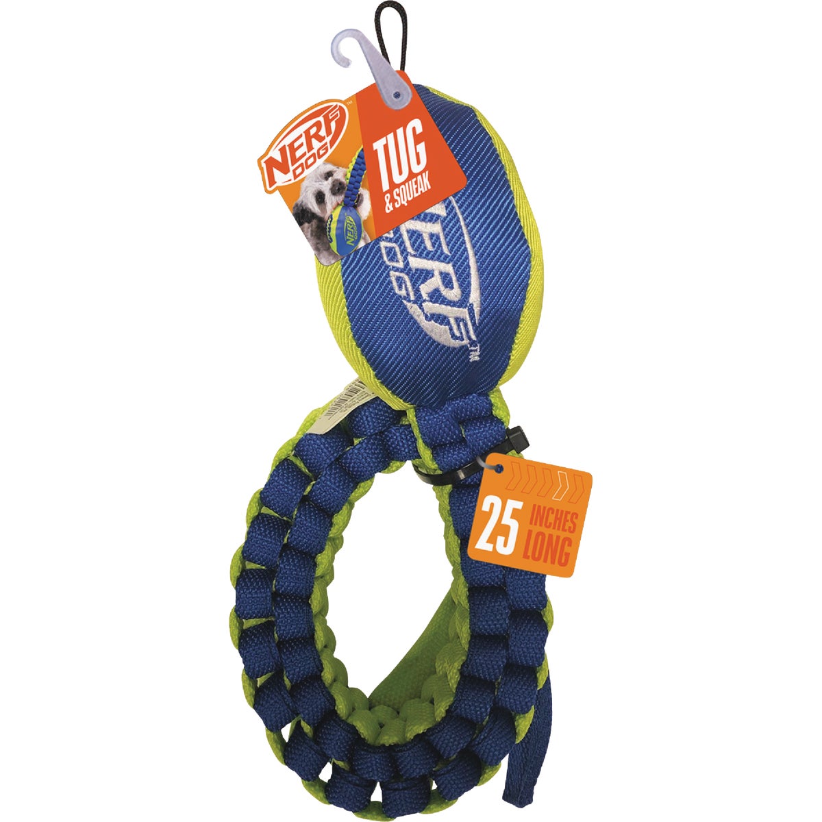 Nerf Dog 25 In. Nylon Squeak Vortex Chain Tug