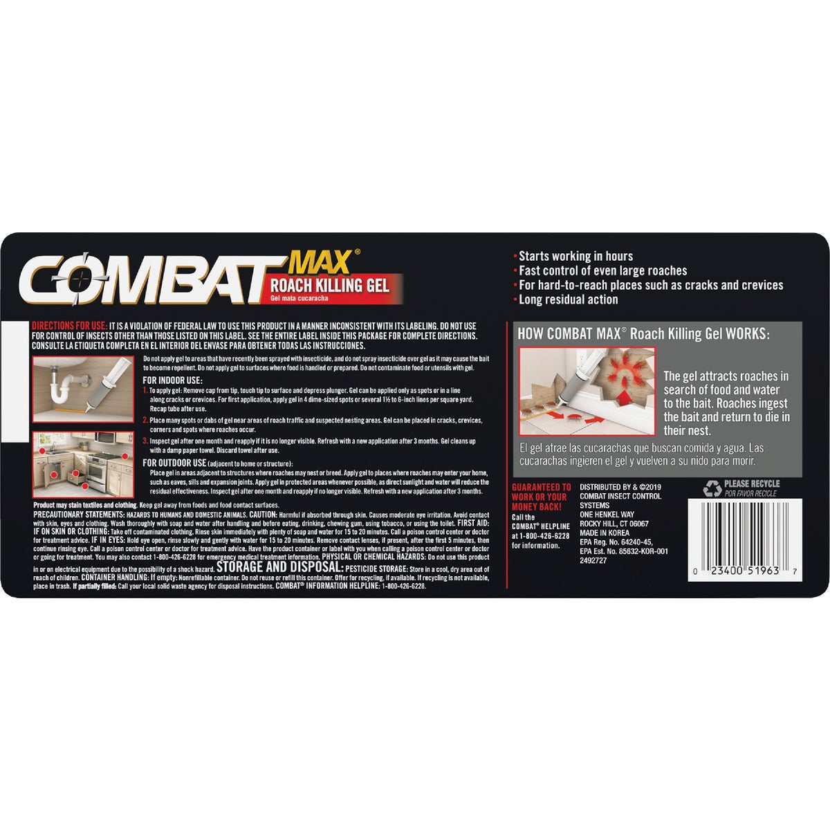 Combat Max 1.05 Oz. Ready To Use Gel Roach Killer Image 7