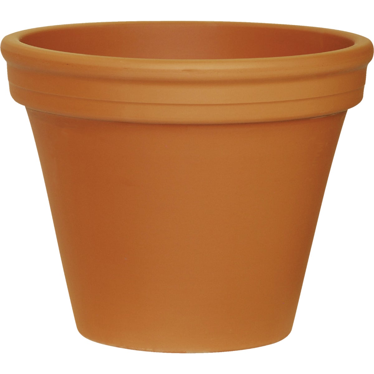 Deroma 12.2 In. Red Terra Cotta Clay Standard Planter Image 1