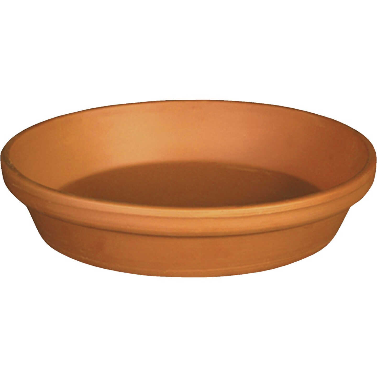 Deroma 9.1 In. Red Terracotta Clay Standard Saucer Image 1