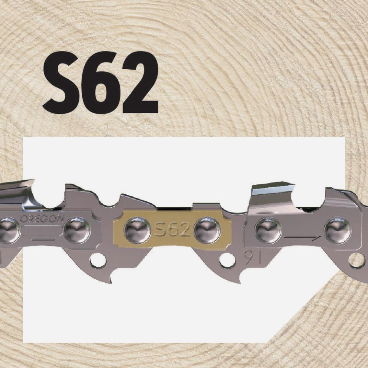Oregon S62 AdvanceCut Chainsaw Chain for 18 In. Bar - 62 Drive Links Fits Husqvarna, Echo, Poulan, Craftsman, Echo, Senix & More Image 4