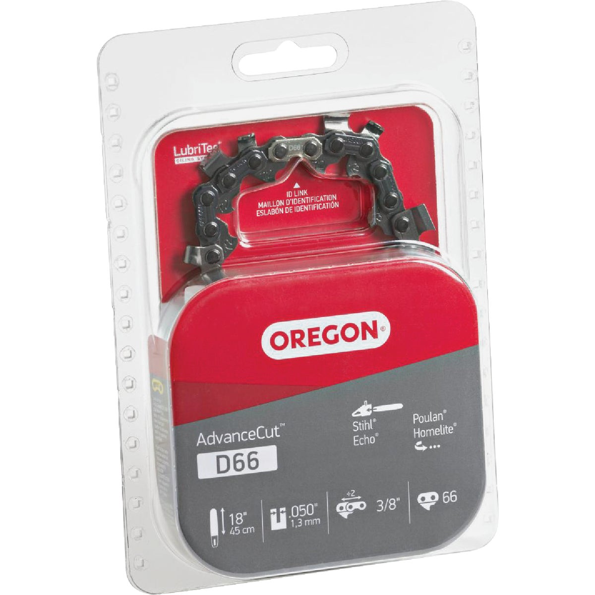 Oregon D66 AdvanceCut Saw Chain for 18 in. Bar - 66 Drive Links - fits Echo, Craftsman, Homelite, McCulloch, Poulan, Stihl, Skil and more Image 7
