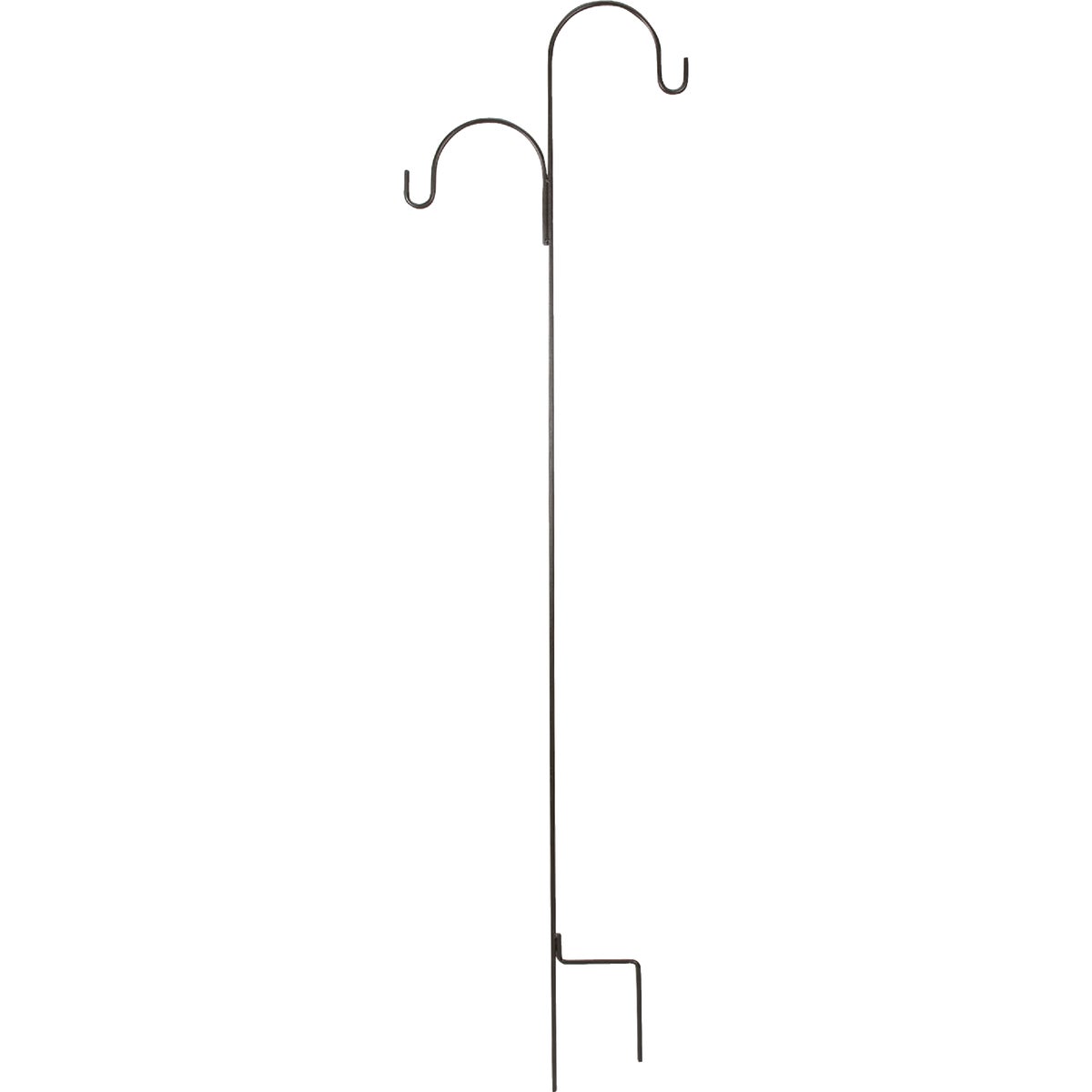 Best Garden 91 In. Bronze Wrought Iron Double Offset Shepherd Hook