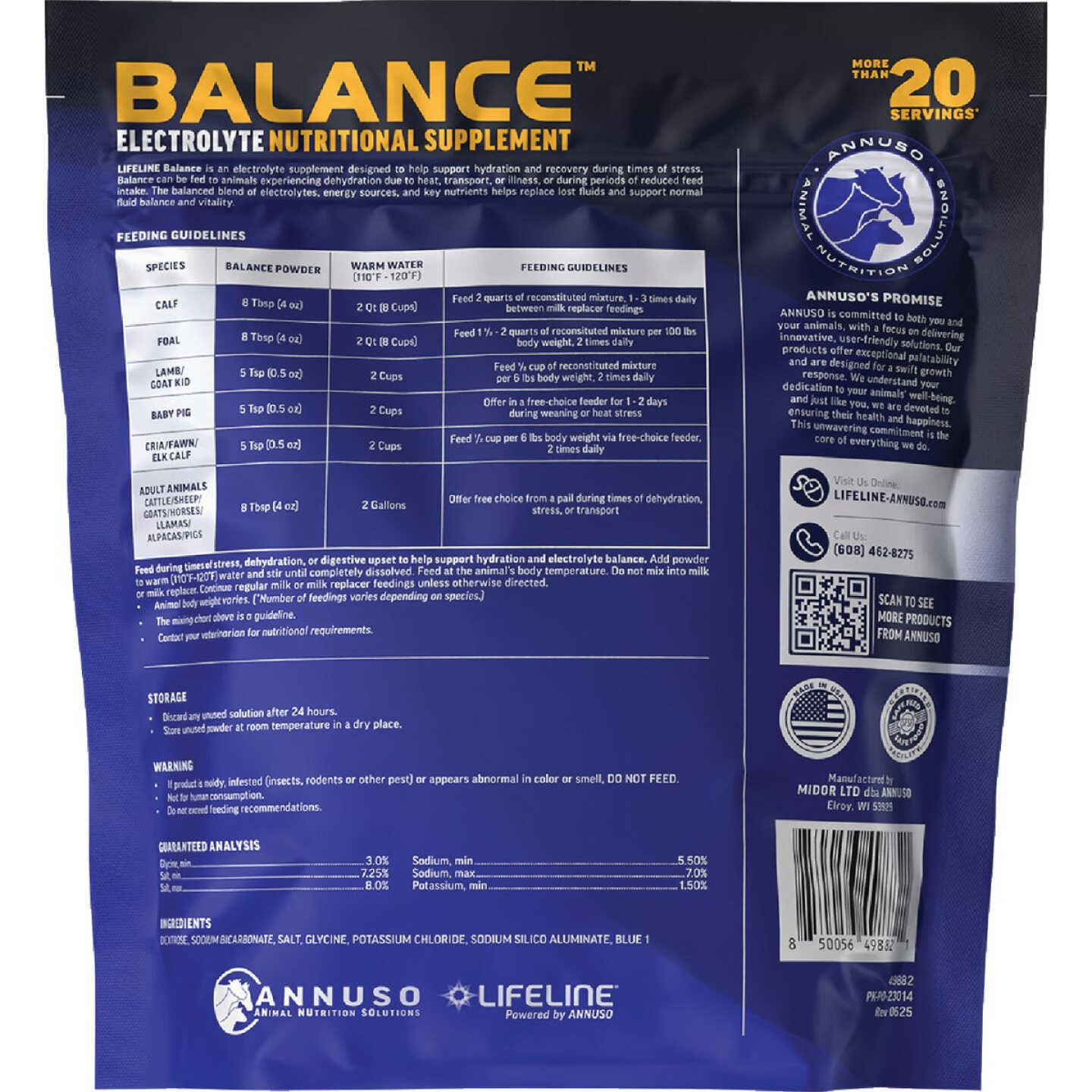 LifeLIne Balance 5 Lb. Multi-Species Electrolyte Nutritional Supplement Image 2
