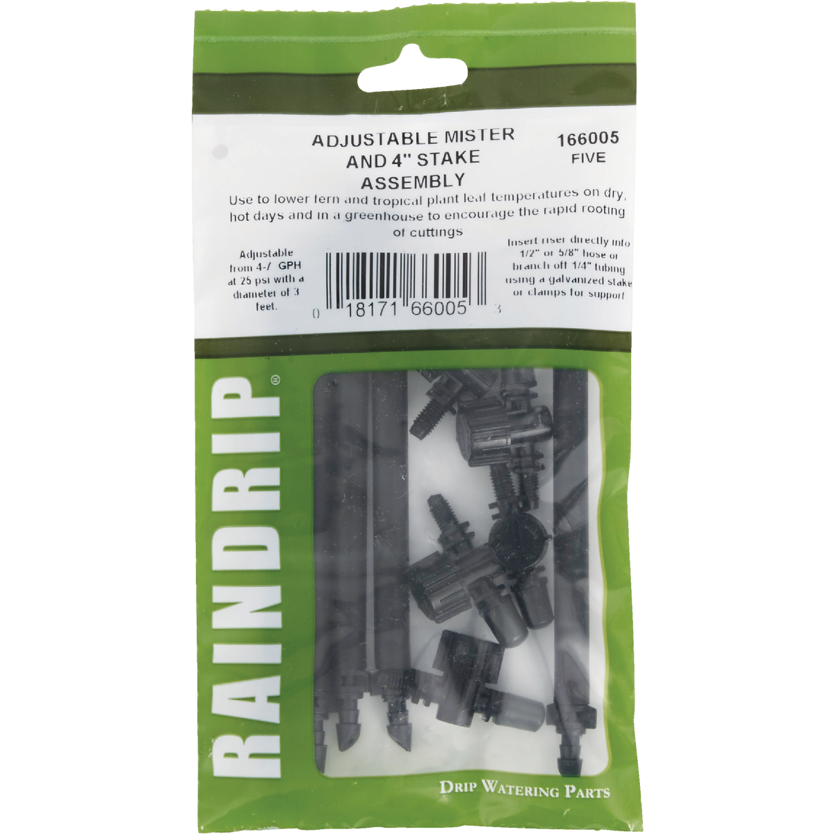 Raindrip Full Circle 4 In. Adjustable Mister with Riser (5-Pack) Image 2