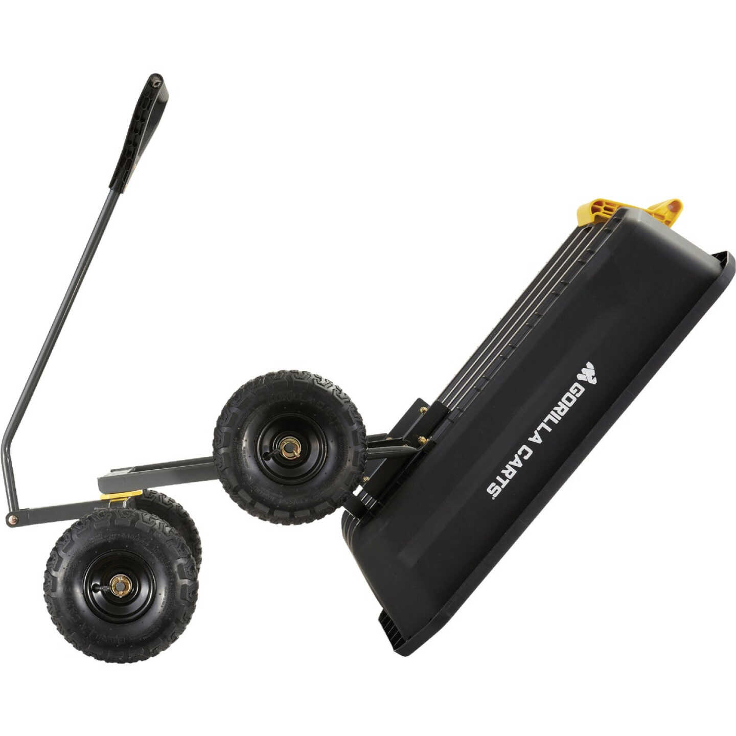 Gorilla Carts 4 Cu. Ft. 600 Lb. Poly Garden Dump Cart Image 3