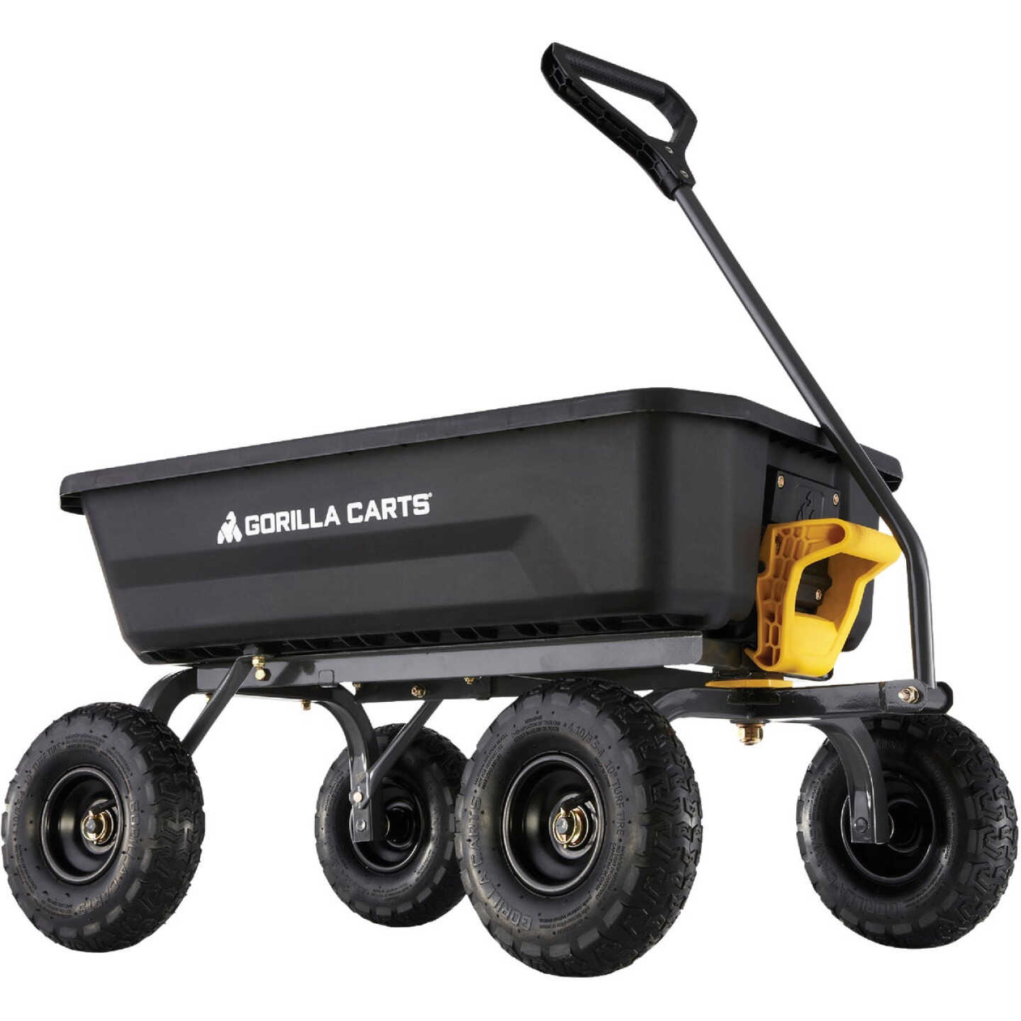 Gorilla Carts 4 Cu. Ft. 600 Lb. Poly Garden Dump Cart Image 1