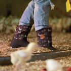 The Muck Boot Company Muckster II Women's Brown Chicken Print Mid Boot, Size 8 Image 2