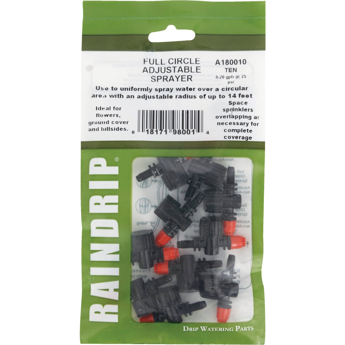 Raindrip Full Circle Adjustable Sprayer (10-Pack) Image 2