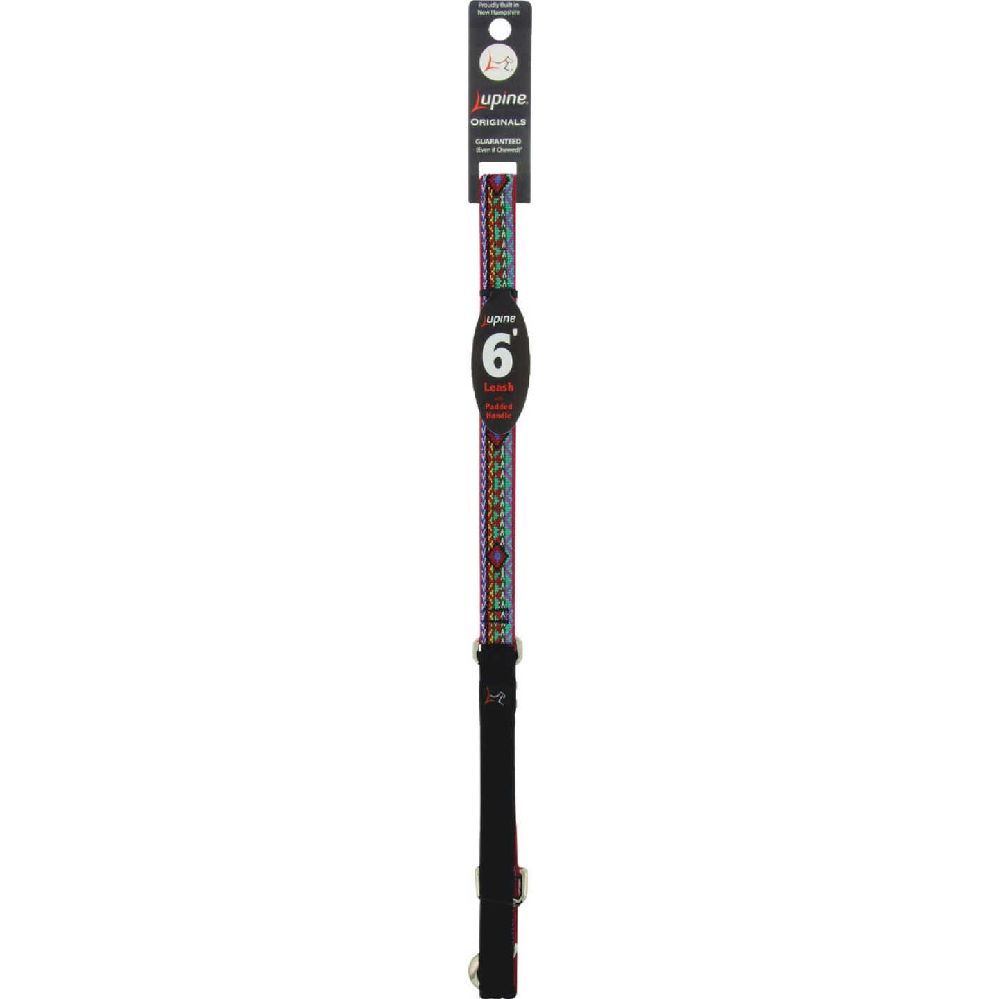 Lupine 3/4 In. x 6 Ft. Woven Pattern El Paso Dog Leash Image 1